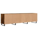 vidaXL Meuble TV chêne fumé 150x30x44 5 cm bois d'ingénierie