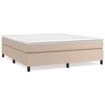vidaXL Cadre de lit sans matelas cappuccino 160x200 cm similicuir