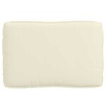 vidaXL Coussin pour assise de palette Crème 120 x 80 x 12 cm