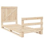vidaXL Cadre de lit sans matelas avec tête de lit 90x200 cm