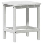 vidaXL Table d'appoint Blanc 38 x 38 x 46 cm Polyéthylène