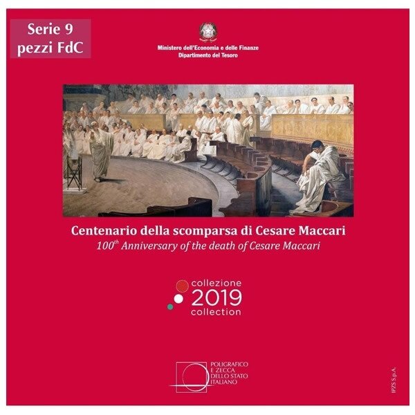 Coffret série euro bu italie 2019 (cesare maccari)