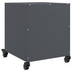 vidaXL Tables de chevet 2 Pièces anthracite 36x39x43 5 cm acier
