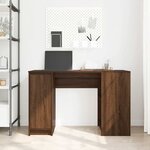 vidaXL Bureau chêne marron 120x42x76 cm bois d'ingénierie