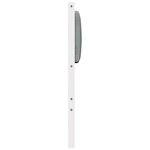 vidaXL Tête de lit capitonnée avec tête de lit Blanc 200 cm Pin massif