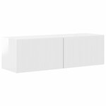 vidaXL Ensemble meuble TV 4 Pièces Blanc brillant Bois d'ingénierie