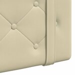 vidaXL Tête de lit suspendue Crème Simili cuir