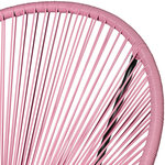 Tectake ensemble table et chaises de jardin santana - rose vif