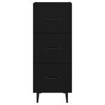 vidaXL Buffet Noir 34 5x34x90 cm Bois d'ingénierie