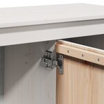 vidaXL Meuble TV Blanc 103x36 5x52 cm Bois de pin massif