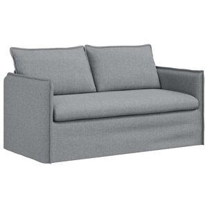 vidaXL Canapé Gris clair 156 x 82 x 85 cm tissu