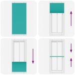 vidaXL Store plissé vert pétrole 100x200cm largeur du tissu 99 4 cm