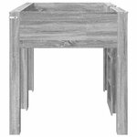 vidaXL Lit Superposé pour Enfants Gris Sonoma 90 x 200 cm