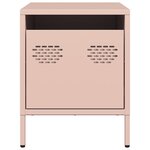vidaXL Tables de chevet 2 Pièces rose 35x39x43 5 cm acier