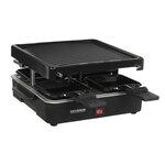 SEVERIN Raclette Gril 4 personnes compacte, facile a ranger, idéal pour les petits ménages, surface de cuisson 21 x 21cm, RG 2370