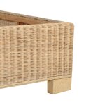 vidaXL Cadre de lit Rotin véritable tissé à la main 180 x 200 cm
