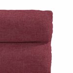 vidaXL Chaises à manger lot de 2 rouge bordeaux tissu