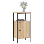 vidaXL Tables de chevet 2 Pièces chêne sonoma 41x31x80 cm bois ingénierie
