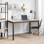 vidaXL Table de salle à manger / Table de repas Naturel