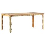 vidaXL Table de salle à manger 180x90x76cm Bois de récupération solide