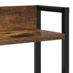 vidaXL Tête de lit de rangement Chêne fumé 100 cm Bois d'ingénierie