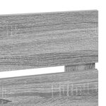 vidaXL Tête de lit Gris Sonoma 200 cm Bois d'ingénierie