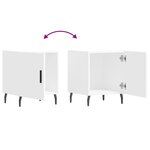 vidaXL Table de chevet blanc 40x40x50 cm bois d’ingénierie