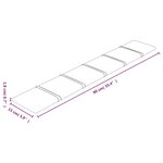 vidaXL Panneaux muraux 12 Pièces Rose 90x15 cm Velours 1 62 m²