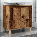 vidaXL Armoire d'évier vieux bois 58x33x60 cm bois d'ingénierie