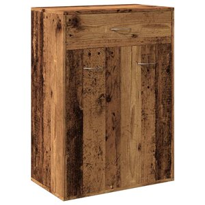 vidaXL Armoire à chaussures vieux bois 60x35x84 cm bois d'ingénierie