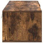 vidaXL Meuble TV Chêne fumé 100.5 x 39 x 30 cm Bois d'ingénierie