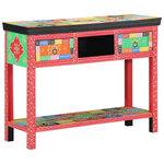 vidaXL Table console avec tiroir Multicolore 100 x 30 x 75 cm