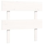 vidaXL Cadre de lit sans matelas blanc bois de pin massif