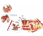 Maquette de dragon en carton