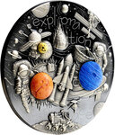 Pièce de monnaie en Argent 3000 Francs g 93.3 (3 oz) Millésime 2022 De Doodle EXPLORATION OF SPACE