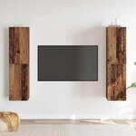 vidaXL Ensemble meuble TV 4 Pièces Bois ancien 30.5 x 30 x 60 cm