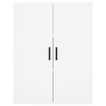 vidaXL Buffet haut Blanc 69 5x34x180 cm Bois d'ingénierie