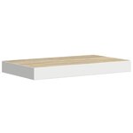 vidaXL Étagères flottantes 2 Pièces Chêne et blanc 40x23x3 8 cm MDF