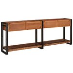vidaXL Tables console 2 Pièces Multicolore Bois massif de récupération