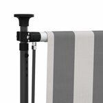 vidaXL Store Roulant Extérieur Anthracite et blanc 120 x 270 cm