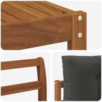 vidaXL Ensemble de canapés d'extérieur 8 Pièces Naturel et Anthracite