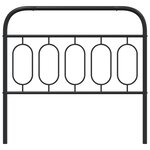 vidaXL Tête de lit métal noir 107 cm