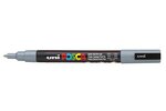 Marqueur pointe conique fine pc3m 0 9 - 1 3mm gris x 6 POSCA
