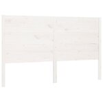 vidaXL Tête de lit Blanc 146x4x100 cm Bois massif de pin