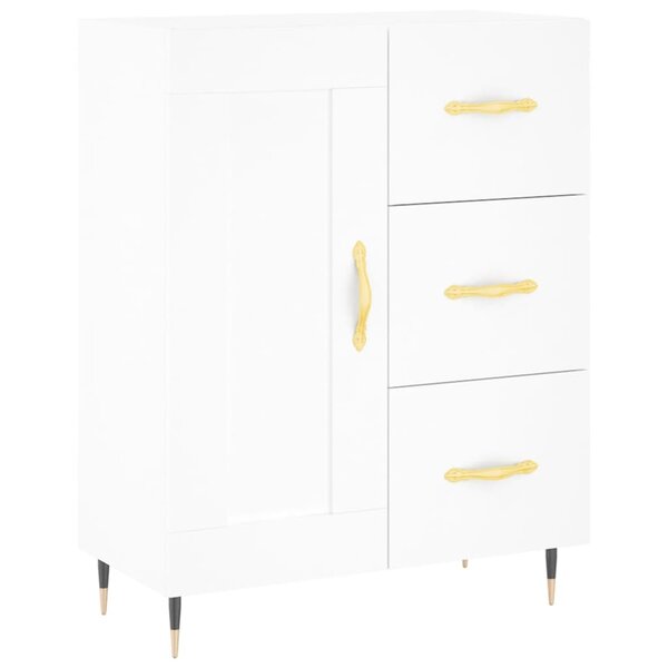 vidaXL Buffet blanc 69 5x34x90 cm bois d'ingénierie