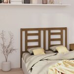 vidaXL Tête de lit Marron miel 146x4x100 cm Bois massif de pin