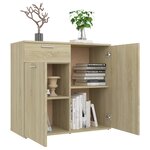 vidaXL Buffet Chêne sonoma 80x36x75 cm Aggloméré