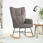 vidaXL Chaise à bascule Taupe Tissu