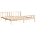 vidaXL Cadre de lit sans matelas bois massif 160x200 cm