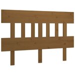 vidaXL Tête de lit Marron miel 123 5x3x81 cm Bois massif de pin
